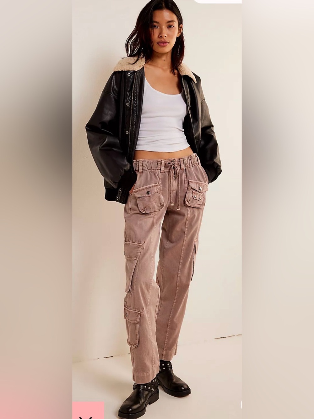 Free people Tahiti cargo pants